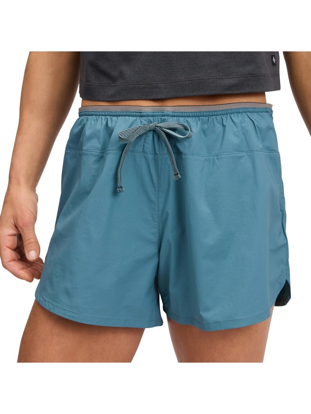 Black Diamond Women's Running Distance Shorts Teal Blue Trail Hiking 2.5" Inseam